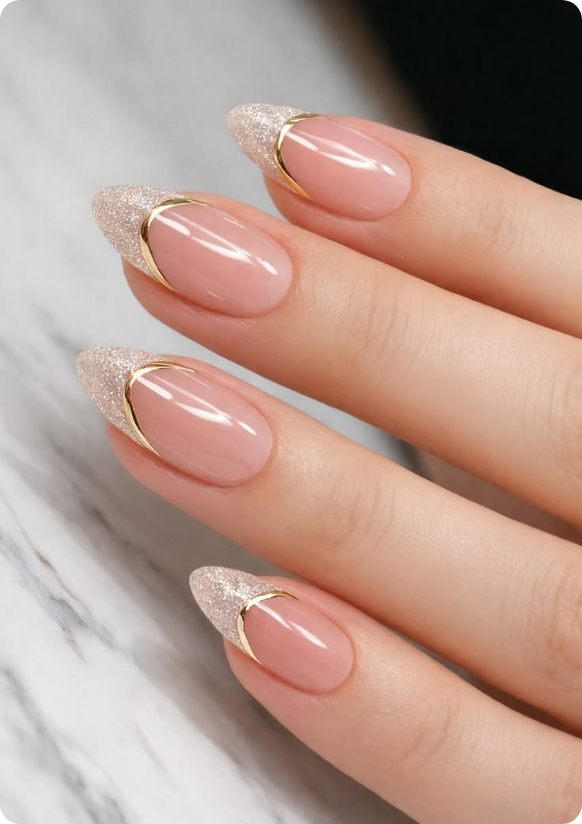 Professional nail technician providing manicure service at NV Nails Spa