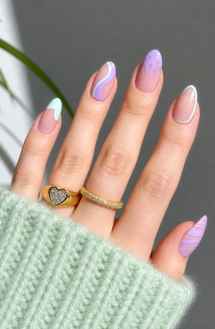 Stunning nail art design showcase - creative patterns and colors